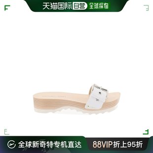 香港直邮stellamccartney锯齿状鞋底徽标，高跟凉鞋810385ap00p0