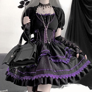 洛丽塔原创哥特风lolita暗黑万圣节cos服日常公主裙子甜美jsk