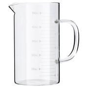 玻璃量杯带刻度厨房用耐高温有手柄咖啡杯烘培牛奶微波炉儿童水杯