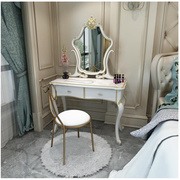 欧式轻奢梳妆台带灯镜，卧室现代简约法式公主风，北欧小户型化妆桌椅