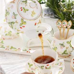 欧式骨瓷茶具套装英式下午茶咖啡杯美式花茶杯子奢华家用结婚送礼