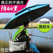 遮阳伞钓鱼伞加厚2.4米大钓伞万向防雨折叠鱼伞垂钓伞渔具伞钓伞