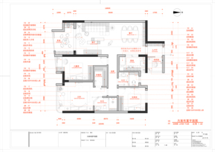 （78）家装高级感全套CAD施工图规范模板文件黑白彩色打印样式