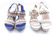 设计师 波西米亚复古编织坡跟凉鞋 2色0.73kg