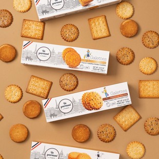 法国进口零食休闲小吃法格曼方形圆形巧克力黄油曲奇饼干盒装