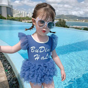 2024夏季儿童泳装中小童宝宝，洋气泳衣女童，连体游泳衣小女孩网纱韩