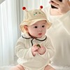 婴儿帽子春秋薄款可爱超萌0-3-6个月春天男女，宝宝纯棉遮阳渔夫帽