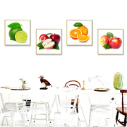 餐厅装饰画小清新现代简约水果挂画田园，风格饭厅厨房背景墙壁画