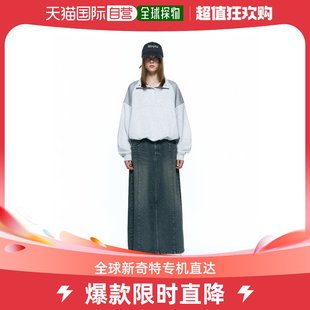 韩国直邮INSILENCE女款街头复古酷帅时髦设计师牛仔裤IW2C4SK