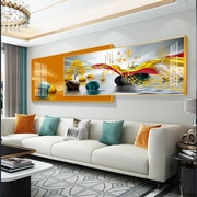 现代简约客厅装饰画石来运转沙发背景墙挂画高端大气卧室床头壁画