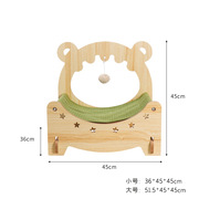 宠物木床悬挂猫窝猫沙发r吊篮，窝实木猫床狗躺椅，法斗睡觉床四季通
