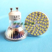 led贴片gu10光源替换卤素灯杯，高亮节能大功率，220v5w白光60颗led
