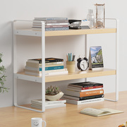 桌面简易书架小型办公室架子单双多层置物架桌上整理收纳书柜家用