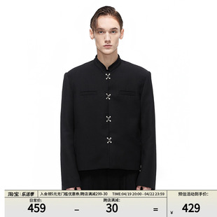 eternityita23ss小众新中式立领短款西服，无性别男女设计感外套