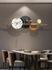 轻奢钟表挂钟客厅现代简约餐厅，时钟挂墙创意，装饰静音挂表2023