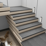 高档现代简约楼梯踏步垫免胶，自粘楼梯防滑垫家用纯色实木楼梯地毯