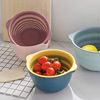 网红双层沥水篮塑料，洗菜篮水果盘创意水果篮，厨房果篮洗菜盆菜篮子