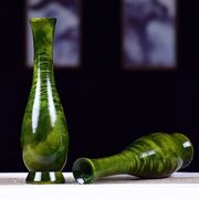 金丝楠木绿料花瓶乌木q阴沉木瓶子摆件插花空瓶绿植瓶手工木雕刻