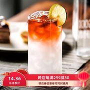 ins北欧网红冷饮玻璃杯餐厅杯，方形水杯杯子，果汁杯简约气泡酒杯