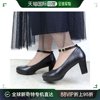 日本直邮SFW 娃娃圆头 6.5 粗跟带高跟鞋 / 5487（黑浅口女鞋
