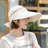 帽子女韩版夏天遮阳帽遮脸防紫外线运动大沿太阳帽空顶防晒鸭舌帽