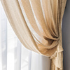 日式奢华北欧纯色加厚遮光透光不透人阳台卧室，客厅鸟巢窗帘纱