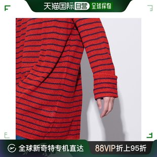香港直邮FAITH CONNEXION 男裝红色条纹镂空T恤(B954)