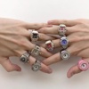 时尚复古朋克手表戒指，女小众设计情侣迷你时钟，可爱创意手指石英表