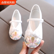 老北京儿童布鞋古风公主鞋子古装女童绣花鞋宝宝手工汉服软底国风