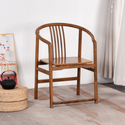 红木鸡翅木圈椅 太师椅实木新中式椅子 梳背椅围椅皇宫椅仿古椅子