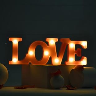 Led连体字母Love灯浪漫约会求婚表白派对装饰造型灯