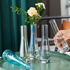 北欧ins风创意简约玻璃花瓶透明水养鲜花客厅水培单支插花瓶摆件