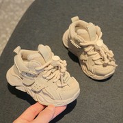 宝宝学步鞋秋冬季婴幼儿运动鞋软底，男女童老爹，鞋1-2一3岁小童棉鞋