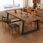 餐桌家用小户型长方形，吃饭桌子现代简约客厅餐饮，商用咖啡桌椅组合