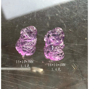 紫水晶貔貅吊坠天然水晶，吊坠老料水晶饰品大师设计手工雕刻