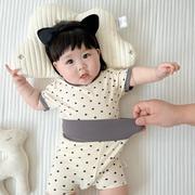 ins宝宝睡衣夏季薄款婴儿套装冰丝莫代尔棉空调服护肚儿童家居服