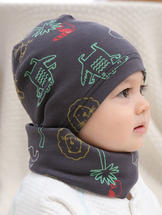 0一3个月婴儿帽子围脖套装小月龄宝宝帽秋冬款胎帽新生儿6一12月