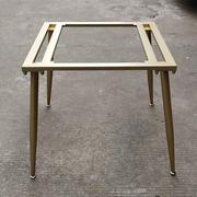 北欧简约岩板瓷砖餐桌腿支架金属铁艺桌子架大理石桌脚正方形桌架