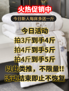 新疆一级长绒棉花被胎纯棉全棉加厚保暖四季被褥床垫棉絮被芯冬天