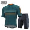 兰帕达骑行服套装夏季短袖，男上衣自行车山地公路骑行短裤衣服服装