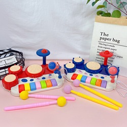 儿童爵士鼓乐橙手机客户端儿童架子鼓早教乐器玩具手拍电子幼儿园益智玩具