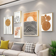2023现代简约客厅沙发背景墙装饰画北欧挂画高端抽象线条艺术