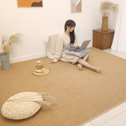 原木编织日式仿麻地毯，客厅卧室床边房间，飘窗圆形猫抓板地垫垫子