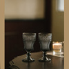 中古风法式浮雕葡萄酒杯，白红酒杯品，酒杯小酒杯加厚复古玻璃杯