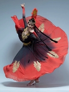 新疆舞大摆裙女维族舞蹈服艺考维吾尔族表演服舞台演出服装练习服