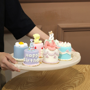 仿真迷你小蛋糕可爱风，甜点道具摆件橱窗，蛋糕模型婚庆摆台假蛋糕