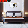 新中式实木床现代简约1.q35/1.5m单人主卧1.8米双人床收纳轻奢家