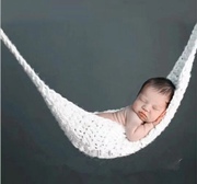 儿童摄影衣服婴儿写真服装宝宝百天满月拍照手工毛线吊床衣服