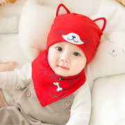 网红婴儿帽子春秋薄款男女孩冬季新生儿童宝宝初生纯棉可爱洋帅气