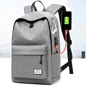 E17休闲包帆布双肩包男韩版背包大容量中学生书包电脑旅行包潮